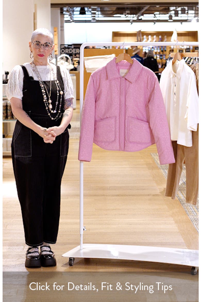 Floral Puffer Shirt Jacket video