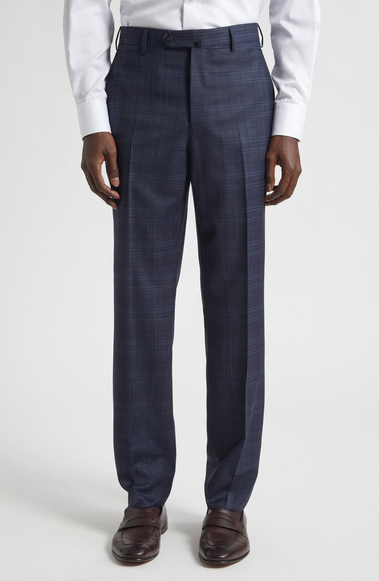 ISAIA Delain Wool Suit, Alternate, color, Blue