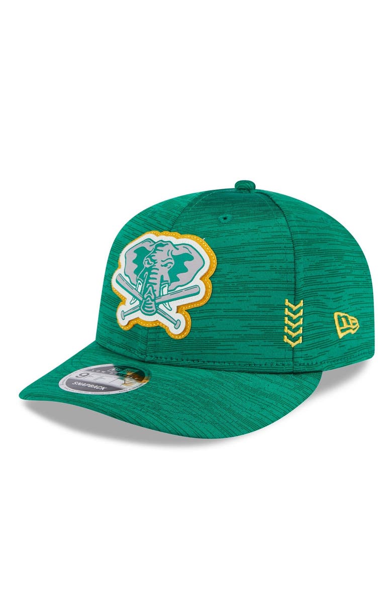 New Era Men's New Era Green Oakland Athletics 2024 Clubhouse Low Profile 59FIFTY Snapback Hat, Main, color, Green
