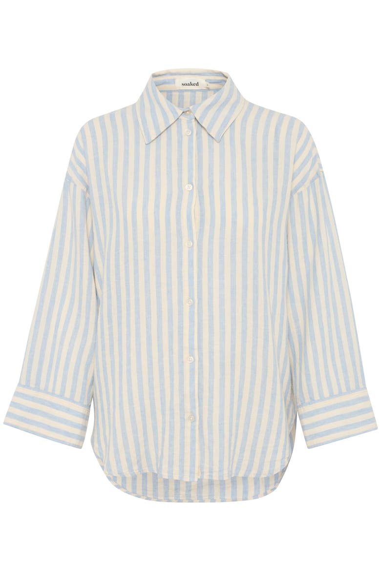 Belira Casual Fit Shirt, Alternate, color, Skyway Stripes