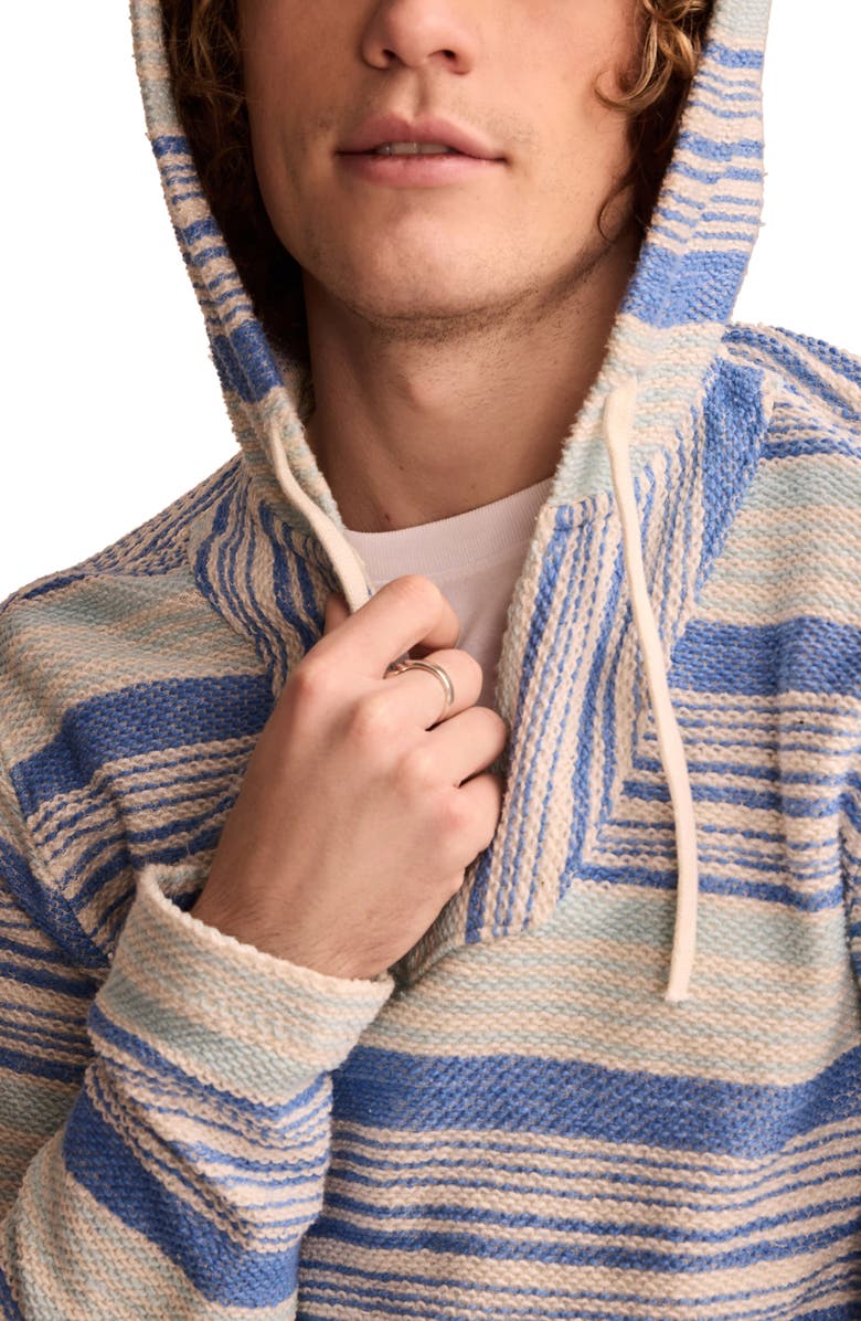 Lucky Brand Stripe Jacquard Baja Hoodie, Alternate, color, 