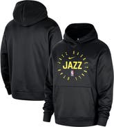 Nike Men's Nike Black Utah Jazz 2024/25 Spotlight On-Court Practice Performance Pullover Hoodie