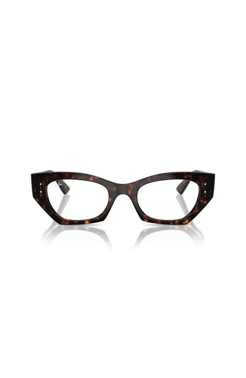 Ray Ban Ray-ban 52mm Irregular Optical Glasses In Multi