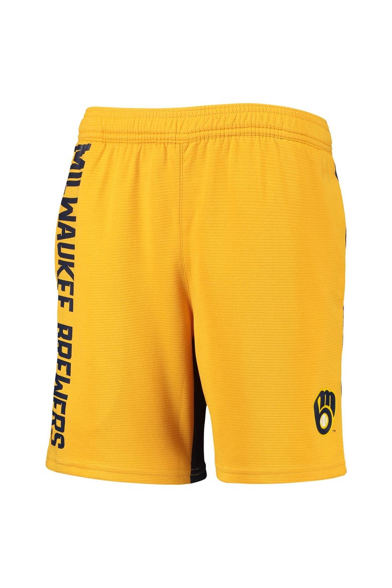 Youth Gold Milwaukee Brewers Oh Yeah Shorts, Alternate, color, Gold