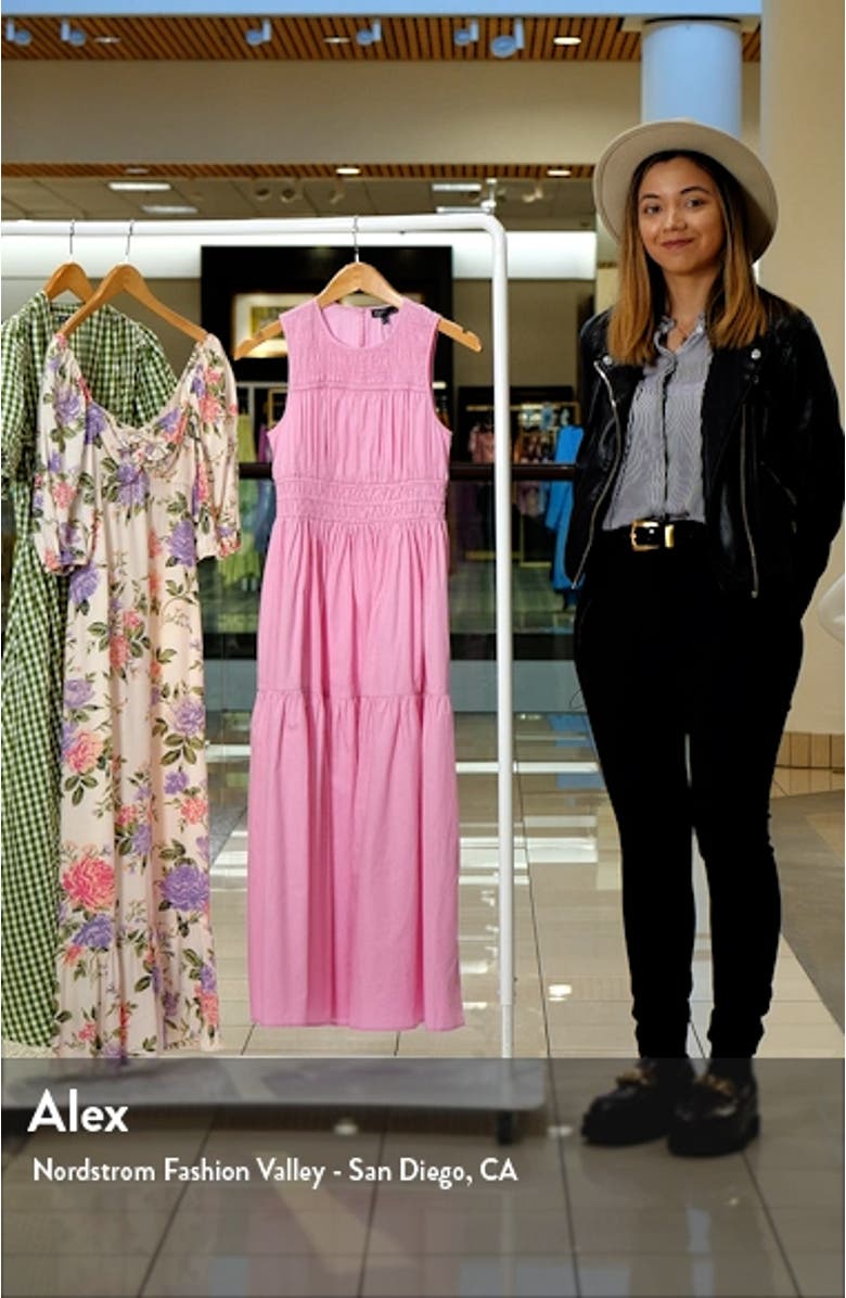 Elora Shirred Organic Cotton Dress, sales video thumbnail