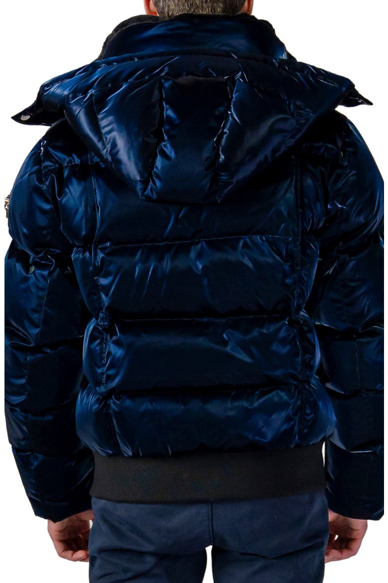 Men's Woody Bomber Quilted Coat, Alternate, color, ALL WET NAVY