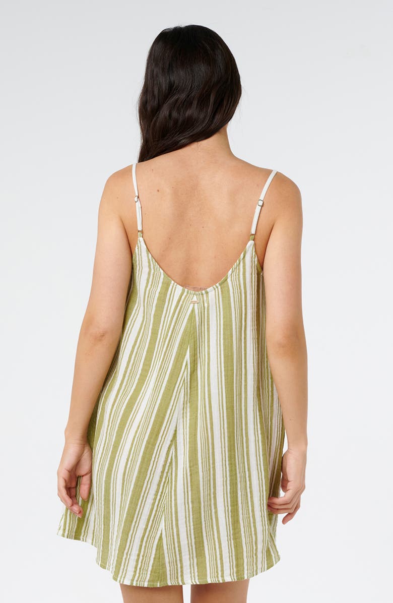 Rip Curl Surf Stripe Cotton Gauze Cover-Up Dress, Alternate, color,