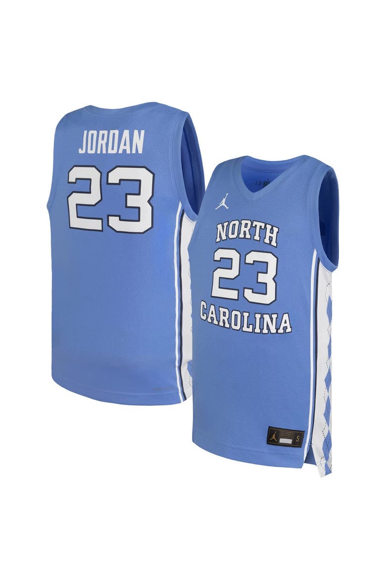 Youth Nike Michael Jordan Carolina Blue North Carolina Tar Heels Replica Basketball Jersey, Main, color, Light Blue