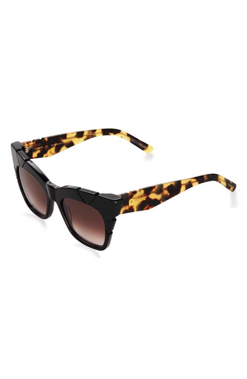Pared Bread & Butter 51.5mm Cat Eye Sunglasses In Black