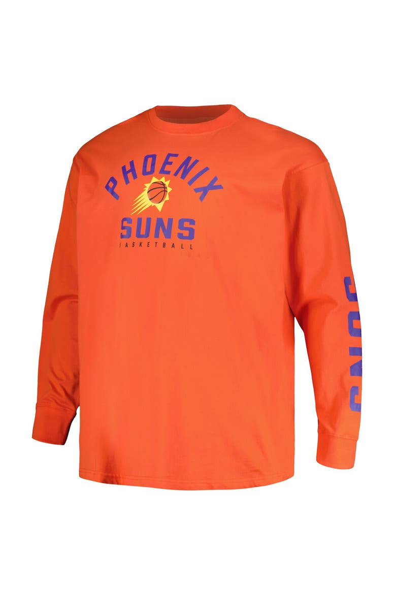 Men's Fanatics Branded Purple/Orange Phoenix Suns Big & Tall Short Sleeve & Long Sleeve T-Shirt Set, Alternate, color, Purple
