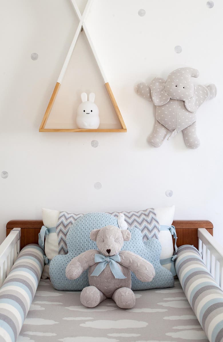 RIAN TRICOT Plush Cable Knit Teddy Bear, Alternate, color,