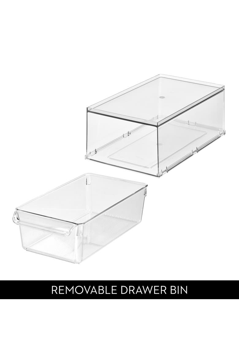 Stackable Storage Drawer for Fridge, Pantry, or Under Kitchen Sink - Clear, Alternate, color, Clear