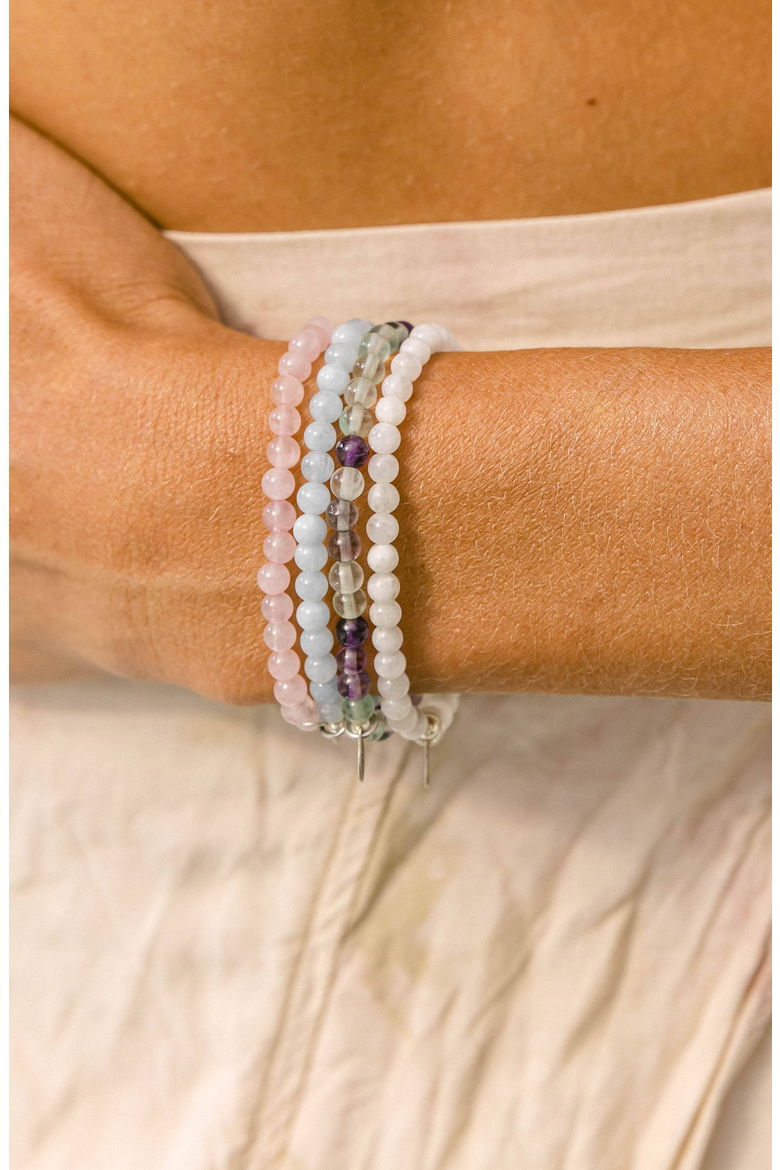 Aquarius Bracelet Set, Alternate, color, Blue / Pink / White / Green
