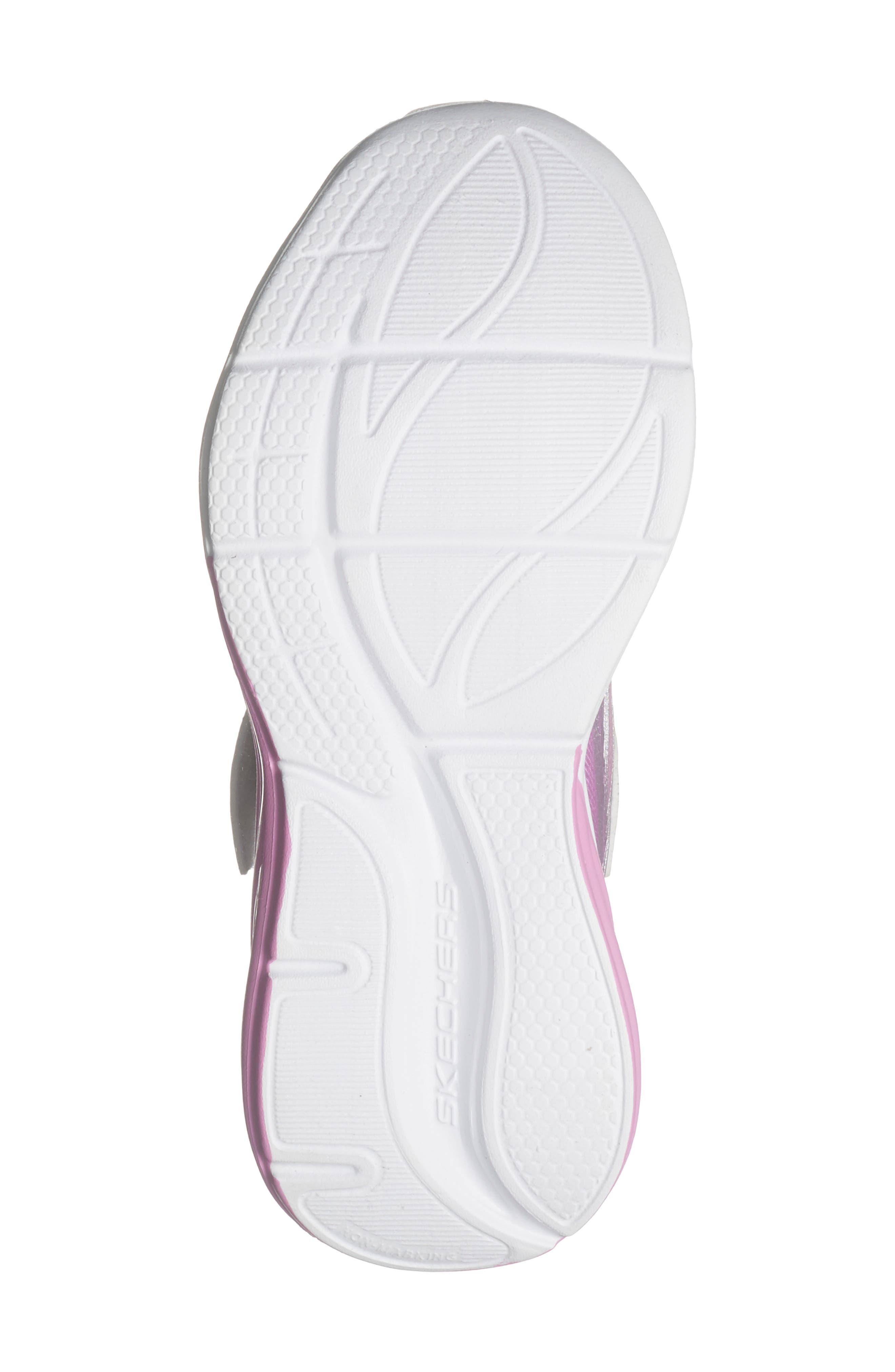 SKECHERS Kids' Cosmic Glow Light-Up Sneaker, Alternate, color, Pink/ Silver