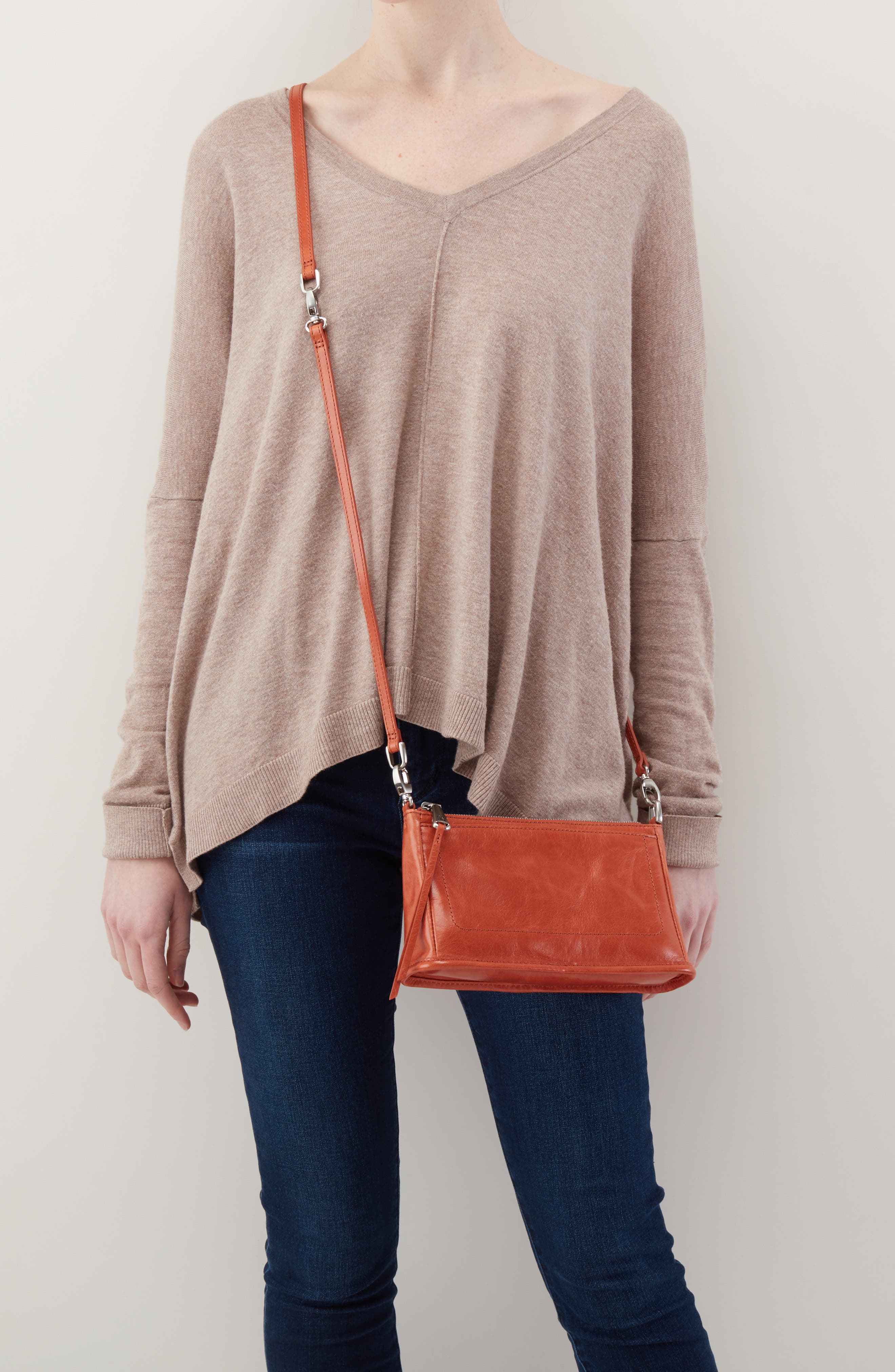 Small Cadence Crossbody Bag, Alternate, color, CLAY