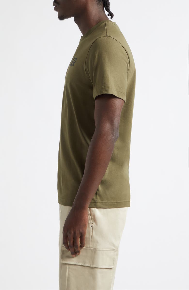 Moncler Logo Patch Graphic T-Shirt, Alternate, color, Olive Night