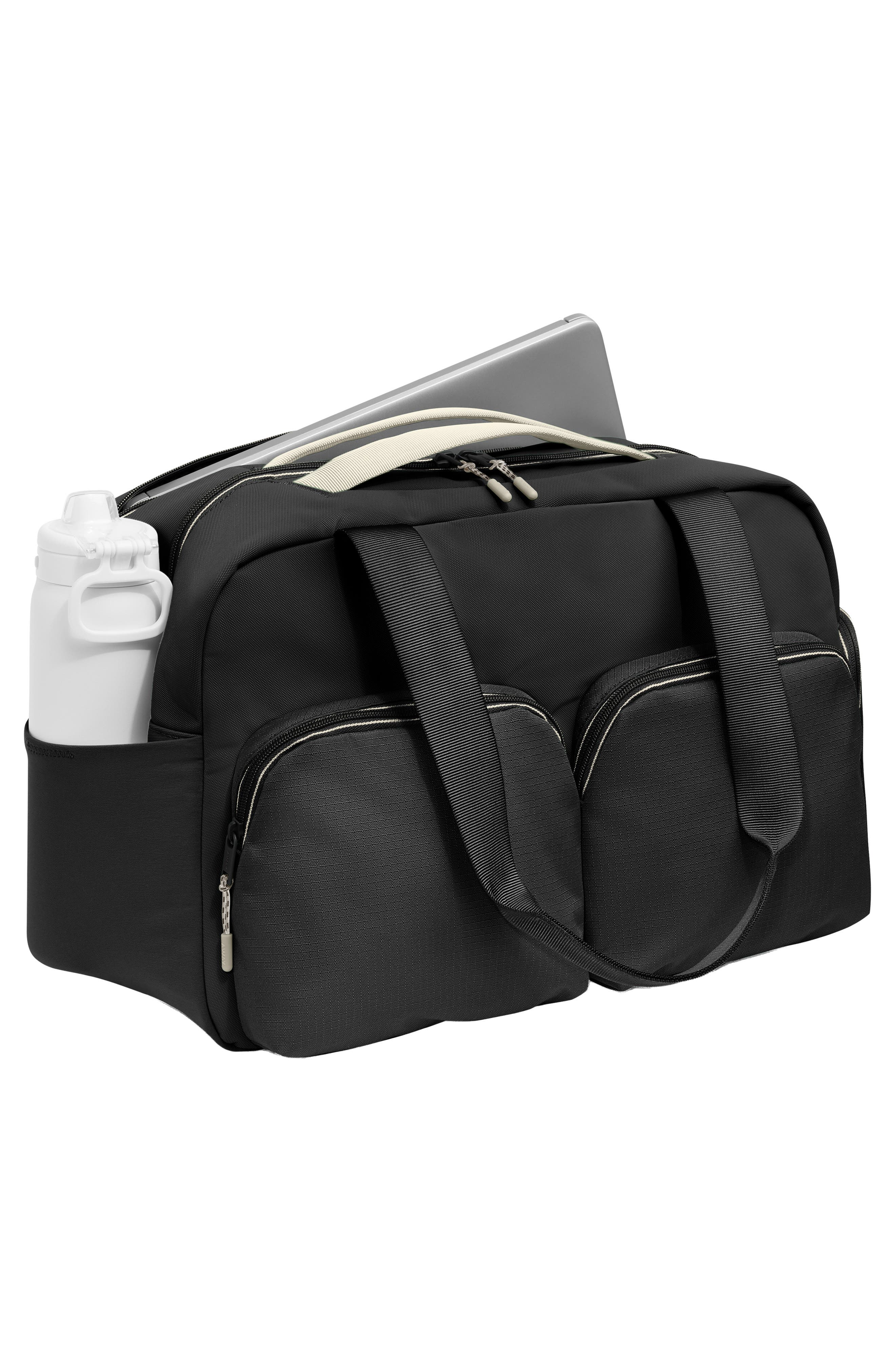 Away The Gym Duffle Bag, Alternate, color, Jet Black
