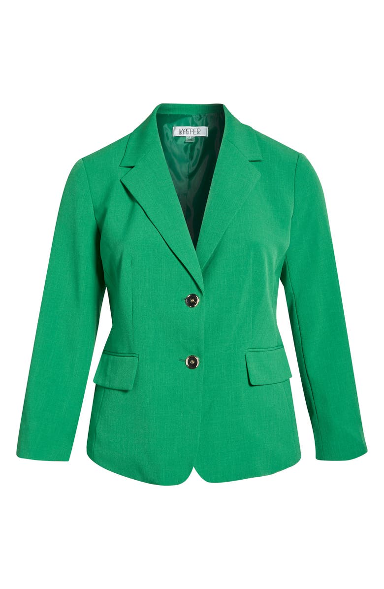 KASPER Two-Button Blazer, Main, color, Lush Green - Bv6