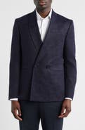 Jack Victor Ellis Purple Wool & Cashmere Shawl Collar Double Breasted Dinner Jacket