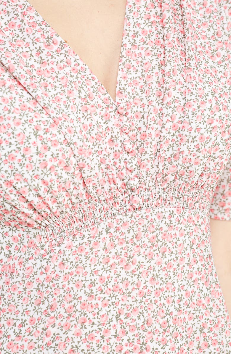 Gal Meets Glam Collection Ditsy Floral Print Maxi Dress, Alternate, color, 