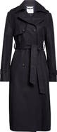 Eleventy Double Breasted Water Resistant Trench Coat