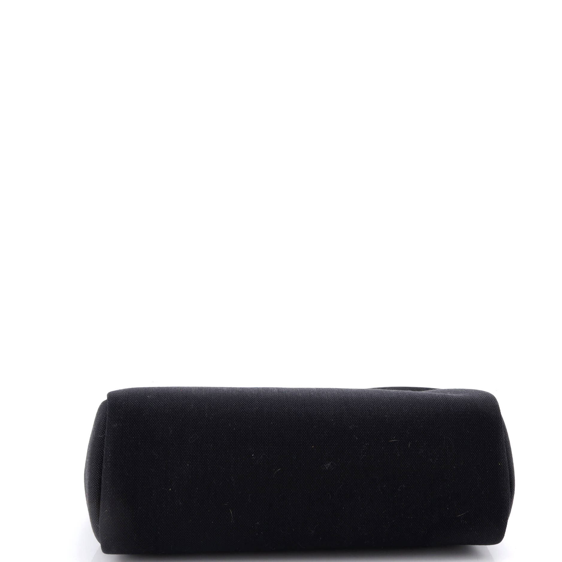 Pre-Owned Hermes Herbag Zip Leather and Toile 31, Alternate, color, Noir