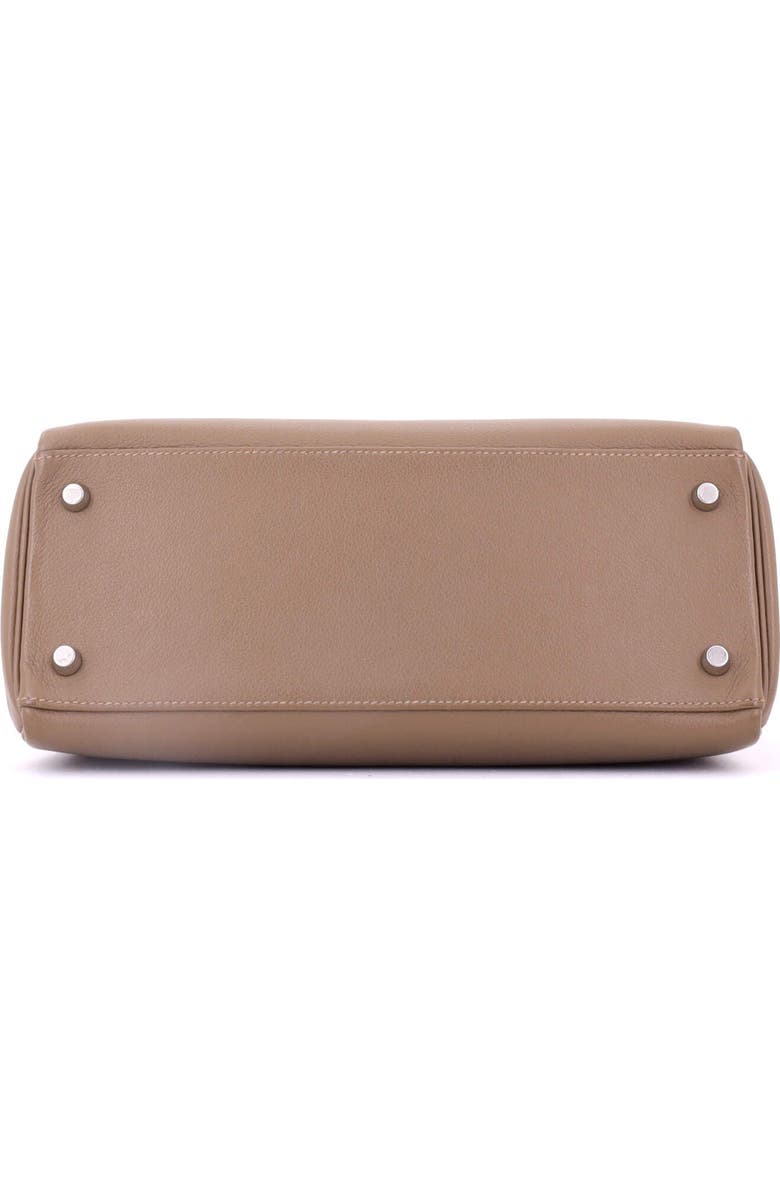 Pre-Owned Hermes Kelly Handbag Brown Evercolor with Palladium Hardware 28, Alternate, color, Beige De Weimar