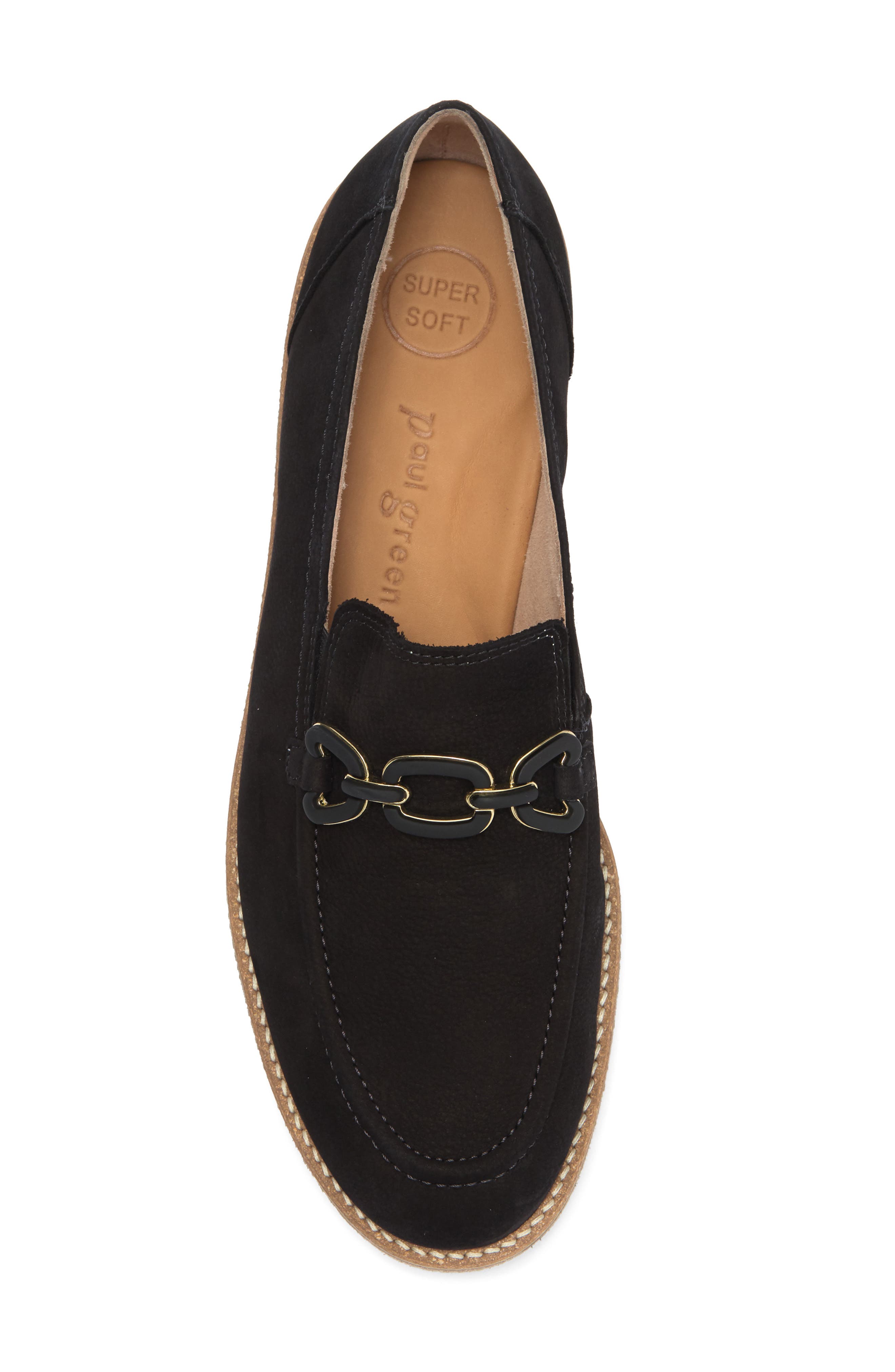 Paul Green Ada Loafer, Alternate, color, Black Sport Nubuck