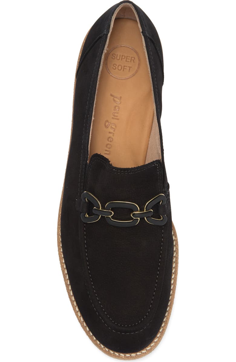 Paul Green Ada Loafer, Alternate, color, Black Sport Nubuck