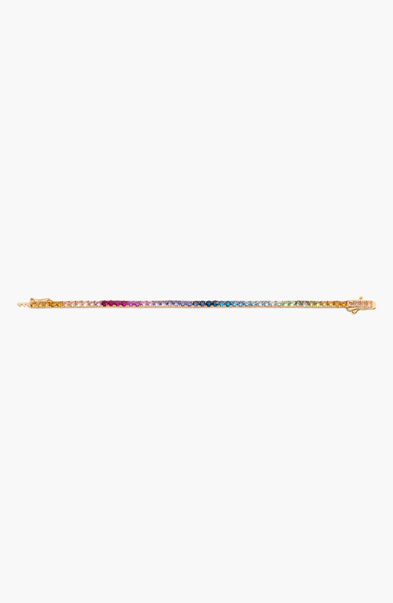 Aurate New York Ombre Rainbow Tennis Bracelet, Alternate, color, Ombré Rainbow