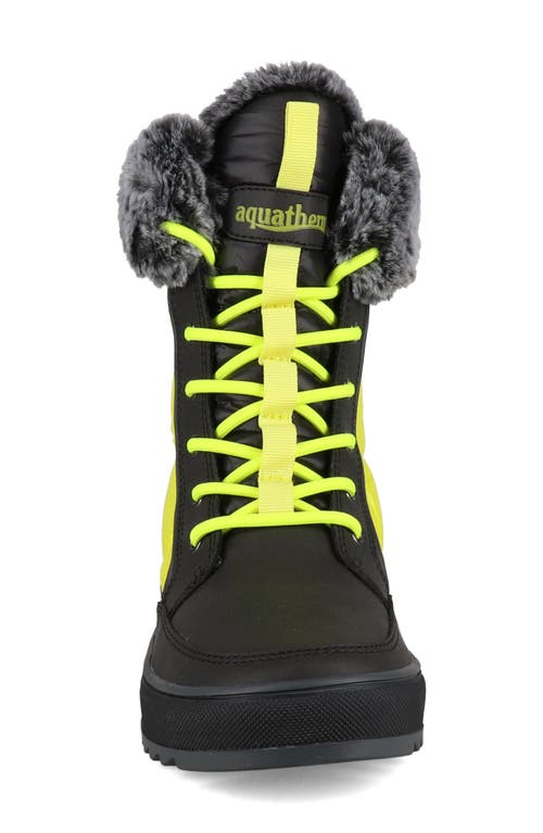 Aquatherm By Santana Canada Minden Metallic Faux Fur Lined Lace-up Boot In Multi