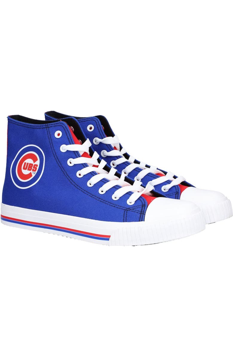 FOCO Men's FOCO Chicago Cubs High Top Canvas Sneakers, Main, color,