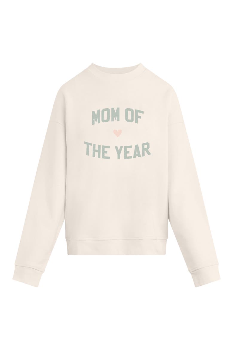 The Mom of the Year Sweatshirt, Main, color, GARDENIA/ LIGHT SAGE