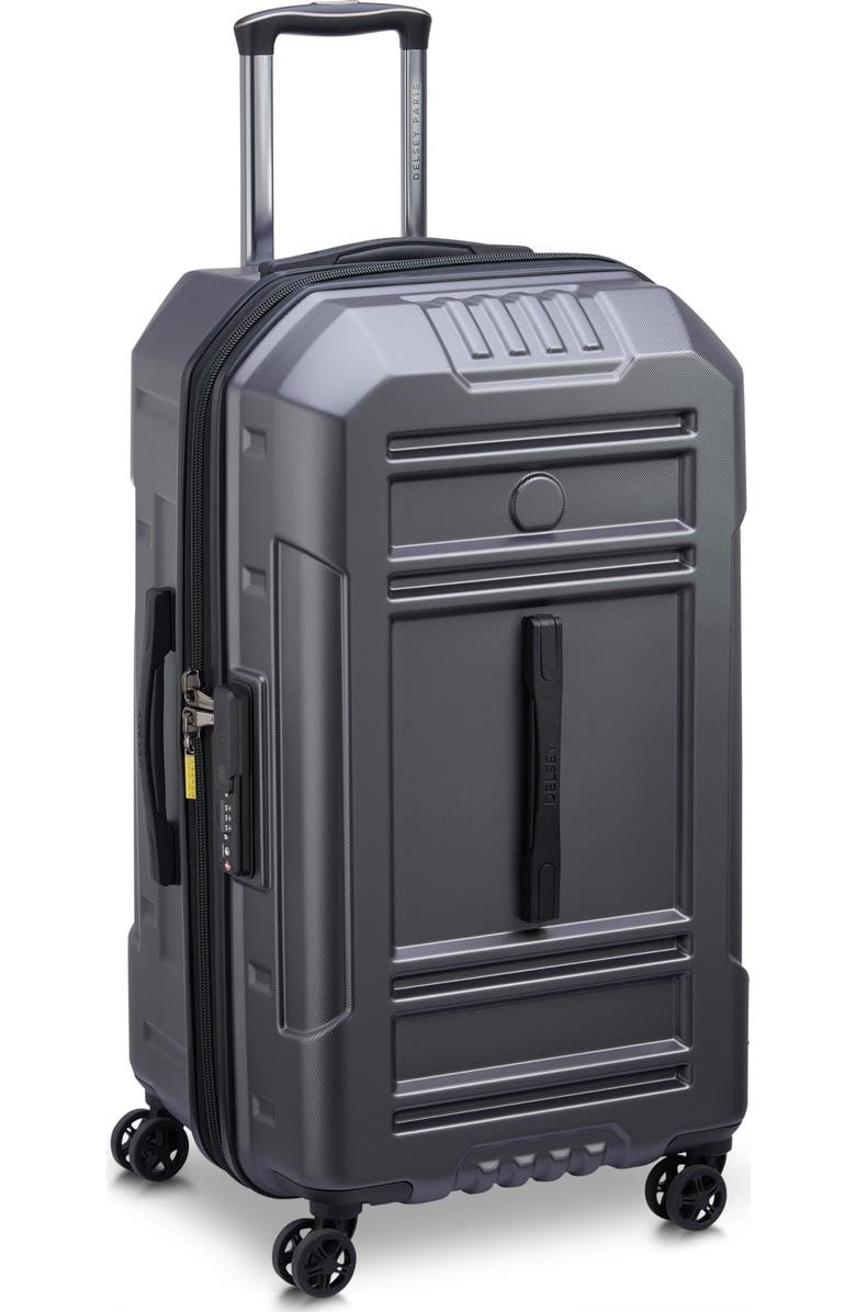 Delsey Paris Rempart Checked Medium Hardside Expandable Luggage Trunk with Spinner Wheels, Alternate, color,