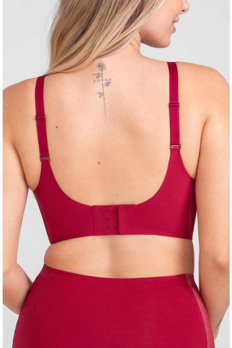 Liftwear Crossover Bra, Alternate, color, RUBY