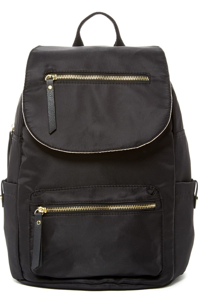 Madden Girl Proper Flap Nylon Backpack, Main, color,