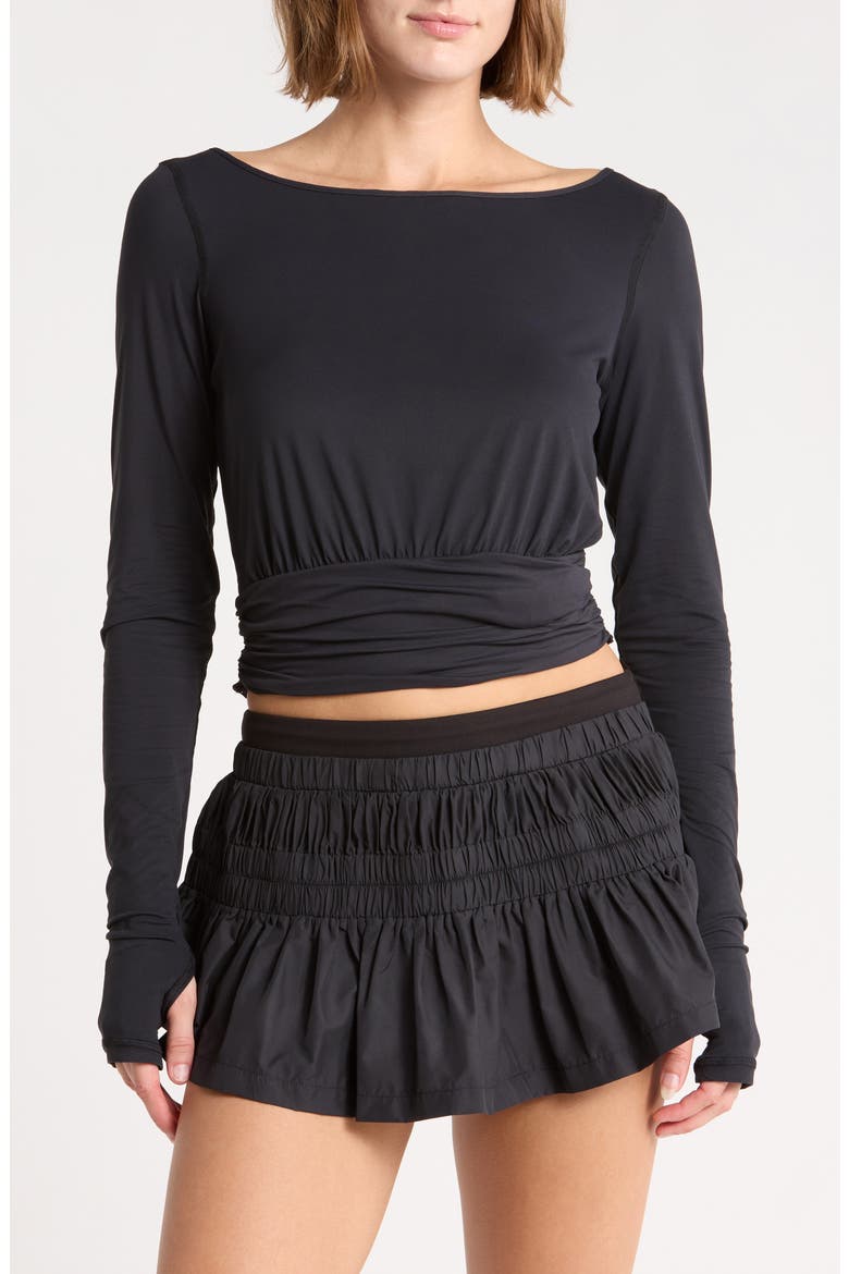 New Light UV Long Sleeve Layer, Main, color, BLACK