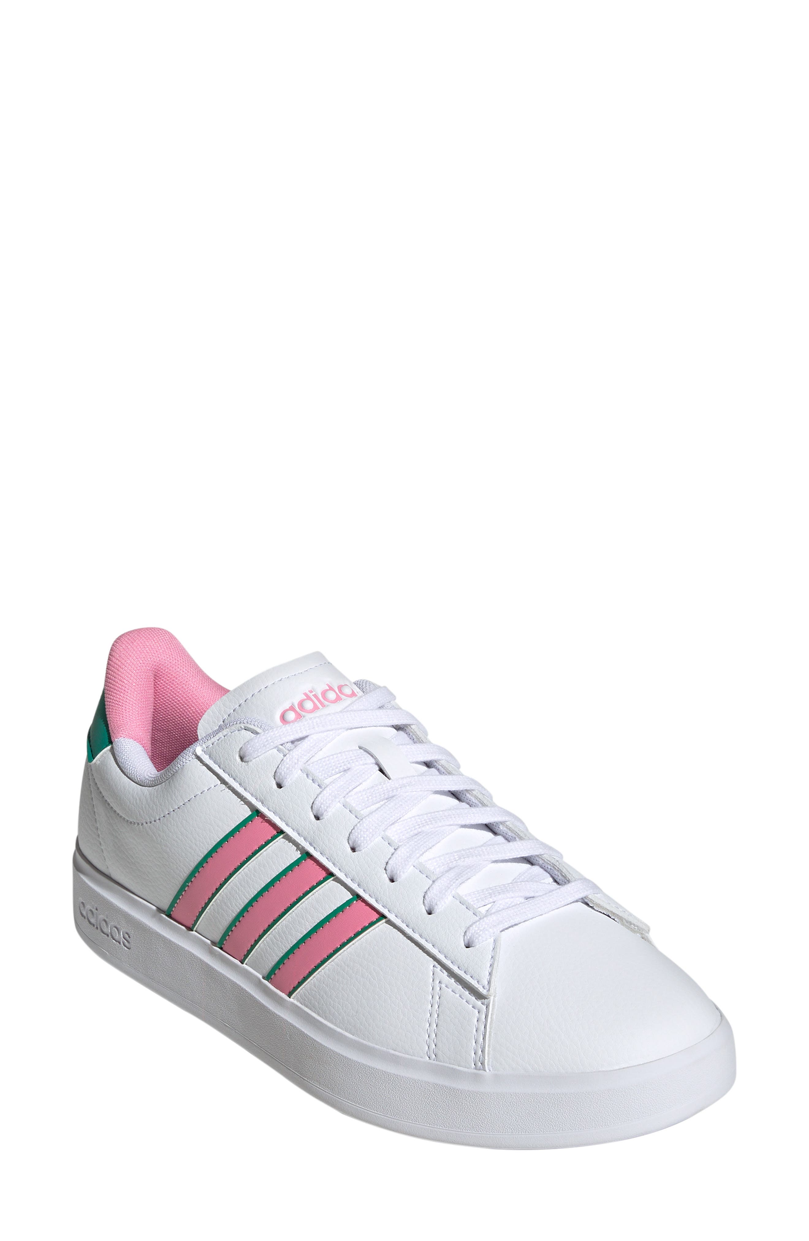  White/ Bliss Pink/ Court Green