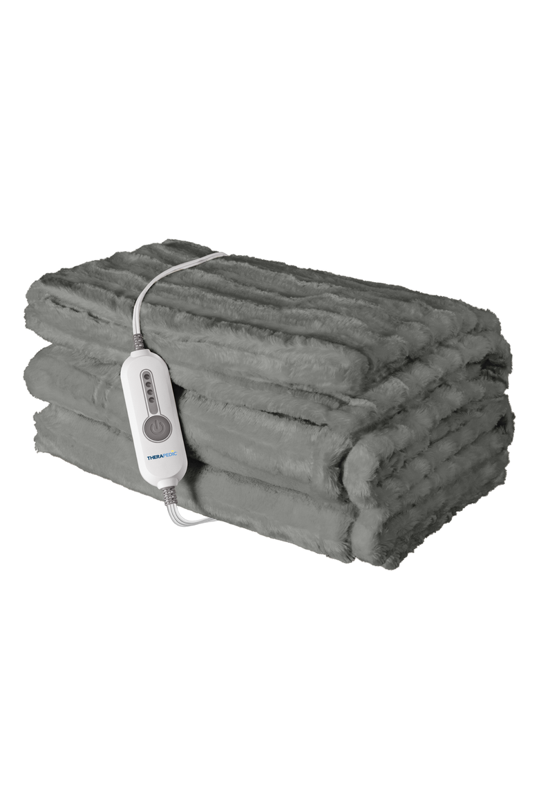 50" x 70" Heated Throw, Main, color, Grey