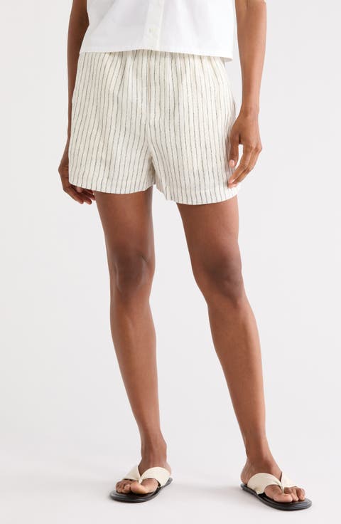 Lori Stripe Linen Shorts