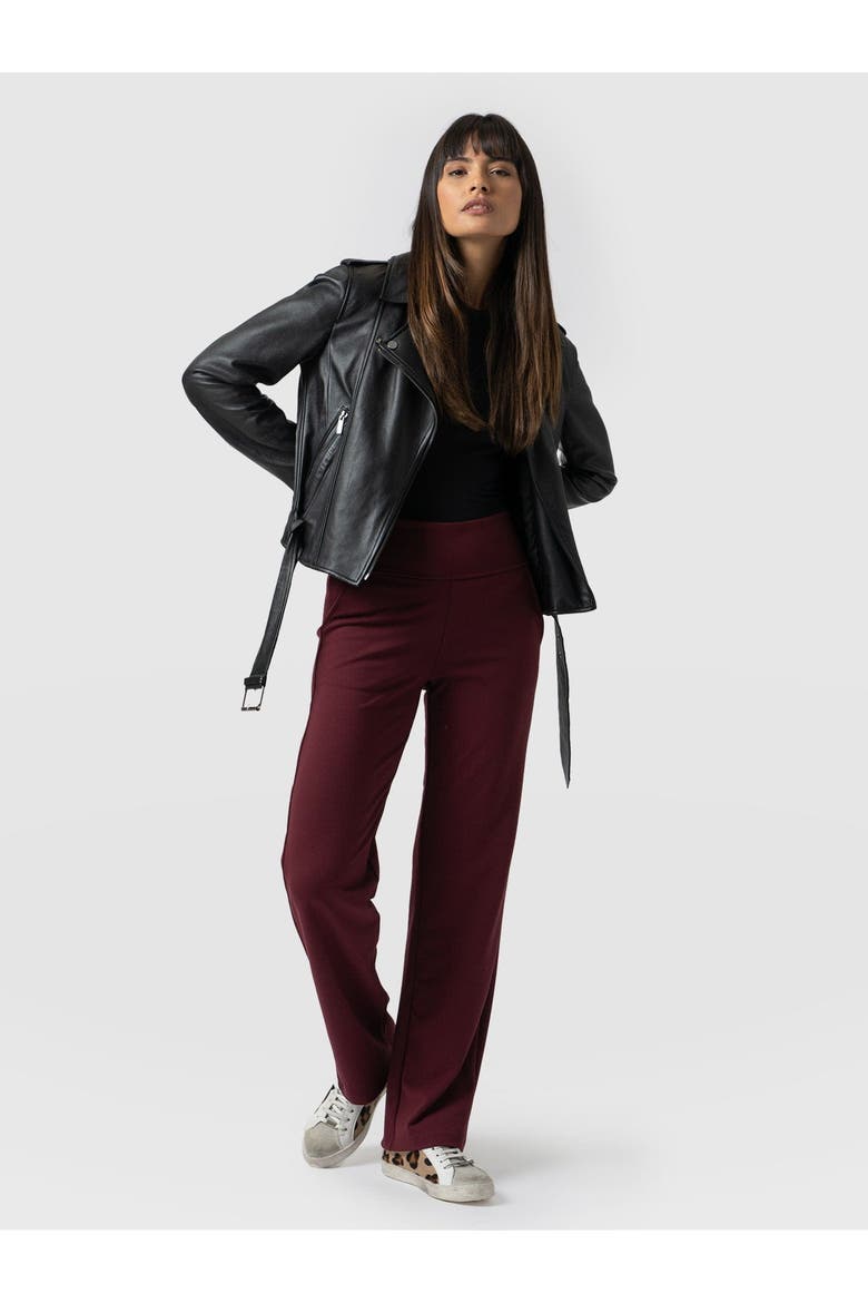 Runway Pant, Alternate, color, Burgundy