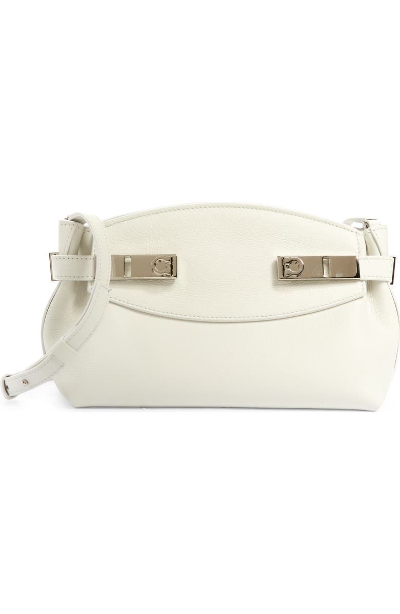 FERRAGAMO Hug Small Leather Pouch, Main, color,