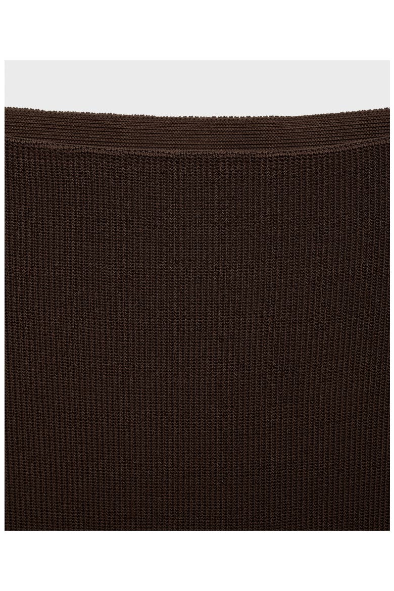 Knit Midi Skirt, Alternate, color, CHOCOLATE
