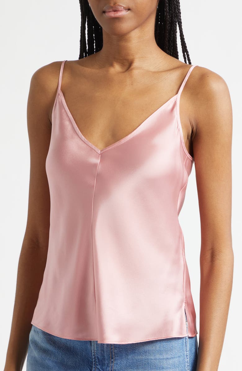 Veronica Beard Toby Silk Blend Camisole, Alternate, color, Petal