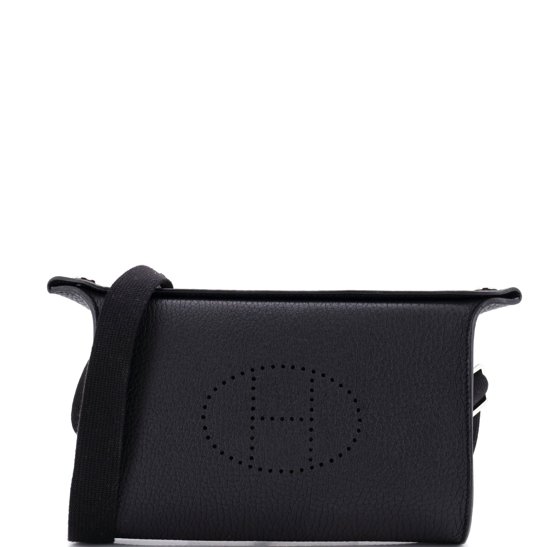 Pre-Owned Hermes Videpoches Bag Togo, Main, color, Noir