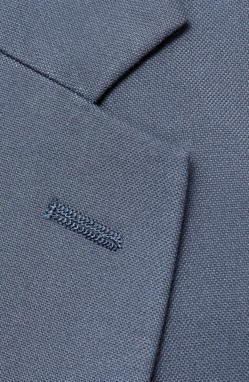 Mango Superslim Fit Stretch Sport Coat In Sky Blue