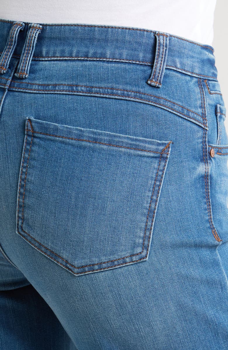 Wit & Wisdom 'Ab'Solution High Waist Cuff Hem Jeans, Alternate, color, Mid Blue