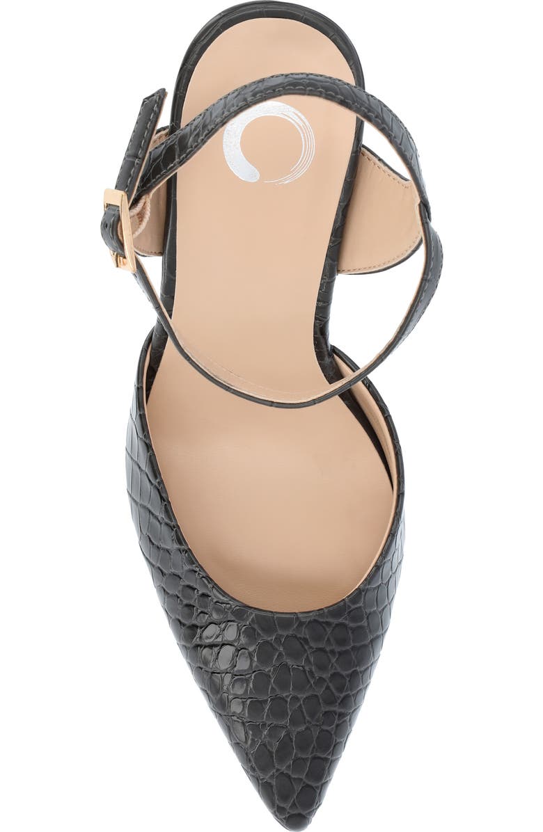 Journee Collection Nixey Croc Embossed Slingback Pump - Wide Width, Alternate, color,