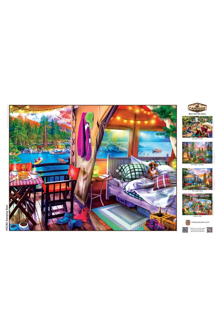 Glamping Style 300 Piece Jigsaw Puzzle, Alternate, color, Multicolor