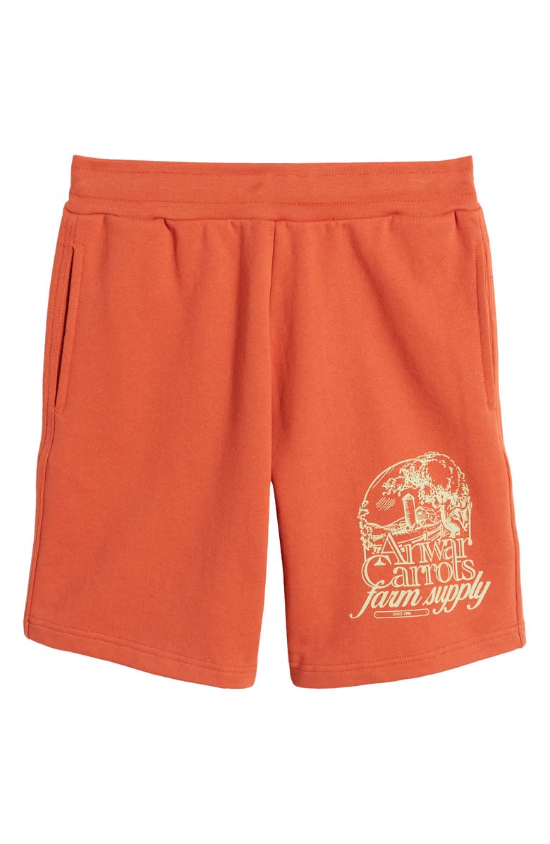 CARROTS BY ANWAR CARROTS Farm Supply Cotton Graphic Sweat Shorts, Alternate, color, 